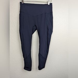 Lululemon all the right places crop II navy size 10